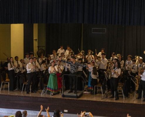 La Banda Santa María de Blanes lleva la música de banda hasta Bélgica en un intercambio internacional