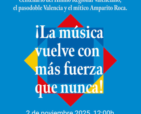 La Generalitat programa para el 2 de noviembre los conciertos con motivo del centenario del Himno Regional en los que participarán 8.000 músicos de la Comunitat Valenciana