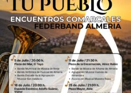 La Banda Sonora de tu Pueblo vuelve a recorrer la provincia de Almería con cuatro grandes encuentros comarcales de bandas de música