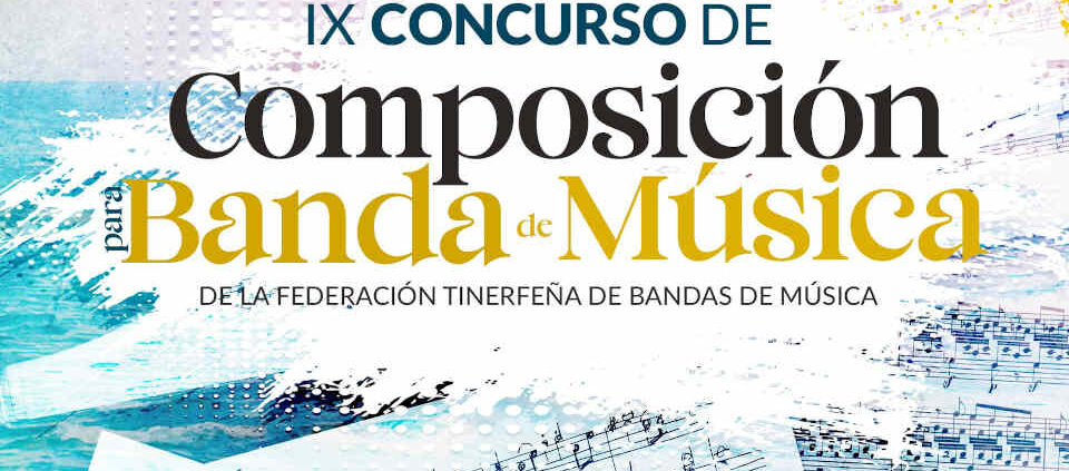La Federación Tinerfeña impulsa la creación musical con el IX Concurso de Composición para Banda de Música